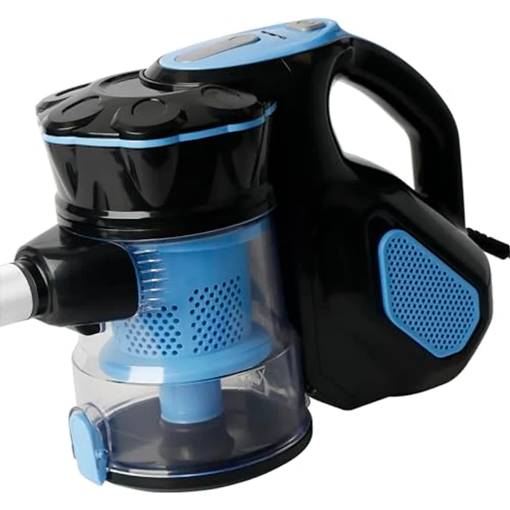 Emerio UVE-123109, Staubsauger Zyklon 2in1 Hand-& Bodensauger mit 600 Watt, HEPA Filter, 17.000 Pa Saugkraft, Teleskoprohr, Schwarz – Bild 3