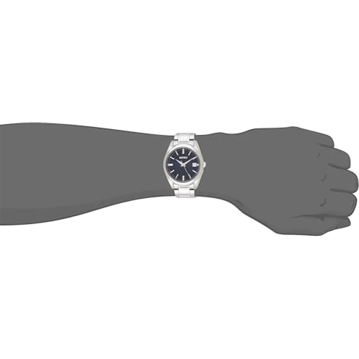 Seiko Quarz SUR309P1 Herrenarmbanduhr, Analoguhr, 40 mm, silber, bau – Bild 7