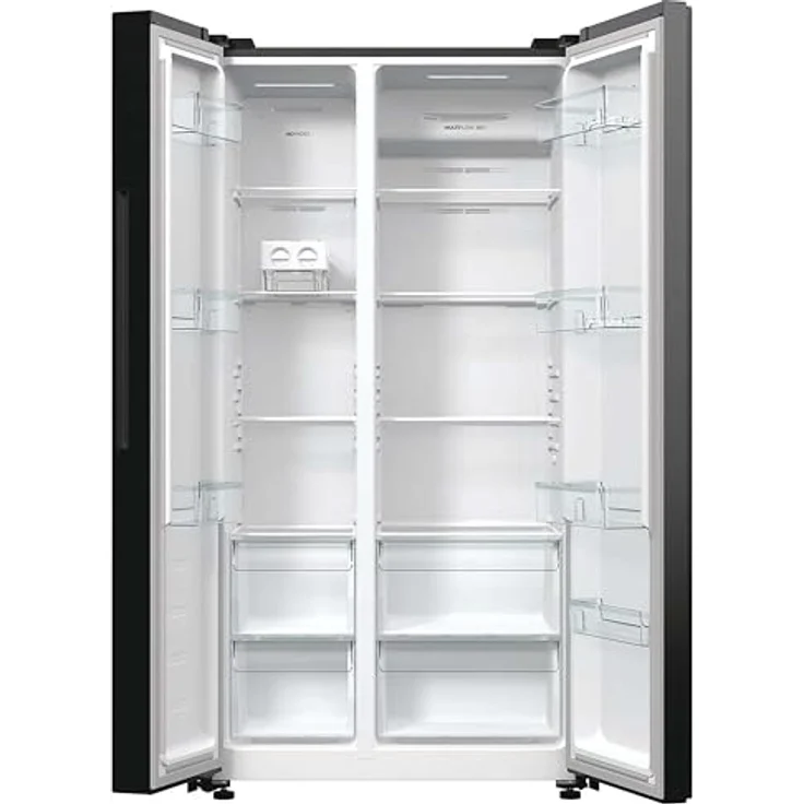 Gorenje NRR 9185 EABXL Side-by-Side-Kühlschrank, freistehend, schwarz, NoFrost, Breite 91 cm, Energieklasse E – Bild 5