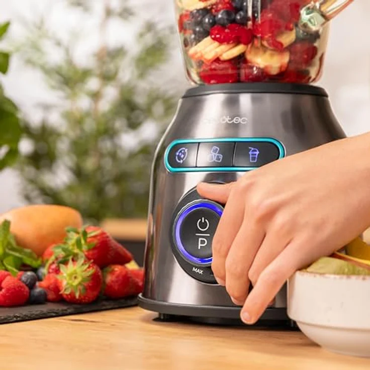 Cecotec Akku-Smoothie-Maker Power Black Titanium 2200MAX Smooth, leistungsstarker Standmixer in Schwarz mit hohem Fassungsvermögen – Bild 5