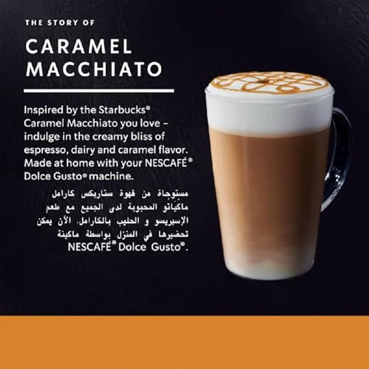 Starbucks Dolce Gusto Caramel Macchiato Arabica Kaffee 12 Kapseln – Bild 4
