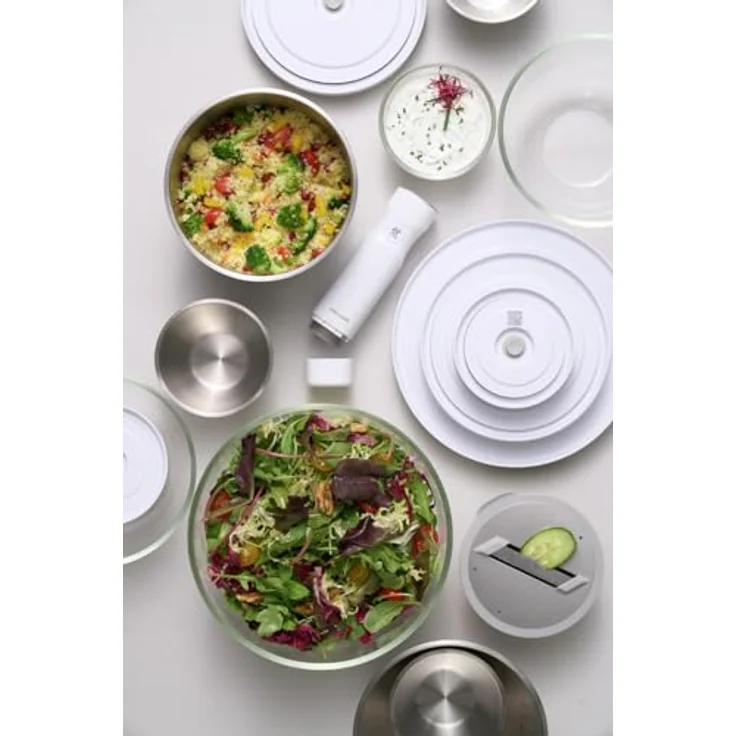 ZWILLING Fresh & Save Vakuumbehälter, M, 18 cm, Edelstahl, Metallic-Grau, für Vorratshaltung, spülmaschinen- und mikrowellengeeignet, backofenfest bis 180 °C – Bild 4