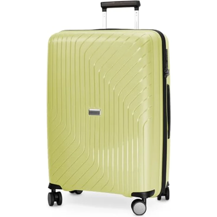 Hauptstadtkoffer TXL Reisetrolley, Hartschalen-Schutzhülle aus Polypropylen, robust und leicht, Limettengrün, Koffer 66cm – Bild 1