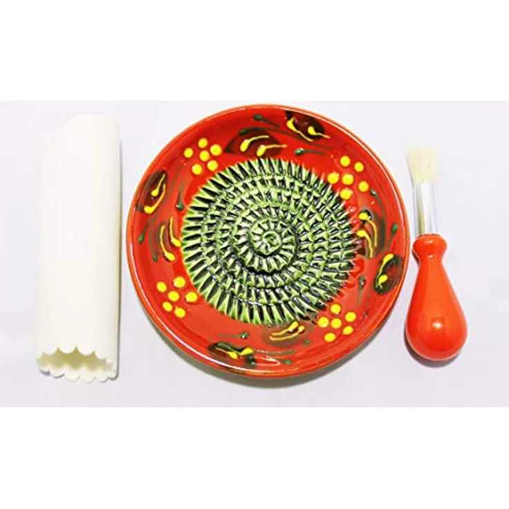 JOSKO Produkte 2736 Reibeteller Set, Keramik, rot