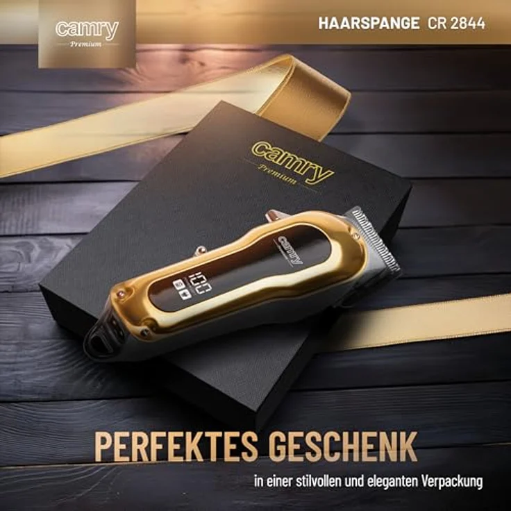 Camry Haarschneidemaschine Profi, kabelloser Haarschneider mit LED-Display, 4 Aufsätzen (3, 6, 10, 13 mm), einstellbare Schnitthöhe 0,8-2,0 mm, Edelstahlklinge, USB-Ladung, 200 Min. Laufzeit – Bild 5