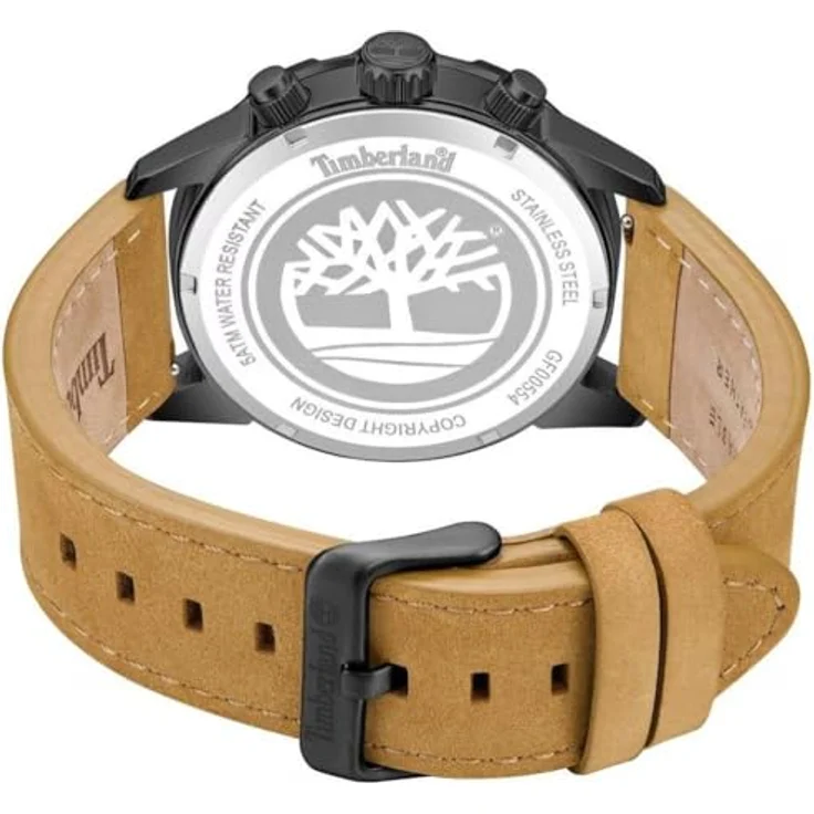 Timberland CAMPTON TDWGF0055403, Multifunktionsuhr mit Quarzwerk, analog, Lederarmband, Tag- und Wochentagsanzeige, Herrenuhr – Bild 4