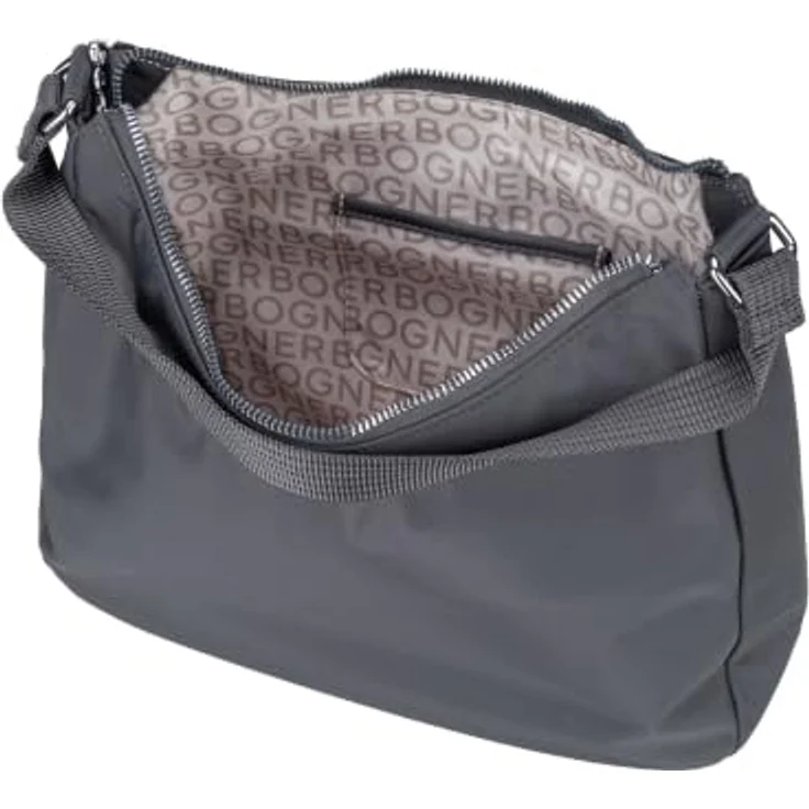Bogner Verbier Play 1.0 Pari Schultertasche, grau, 31 cm x 13 cm x 28 cm, 100% Polyester – Bild 5