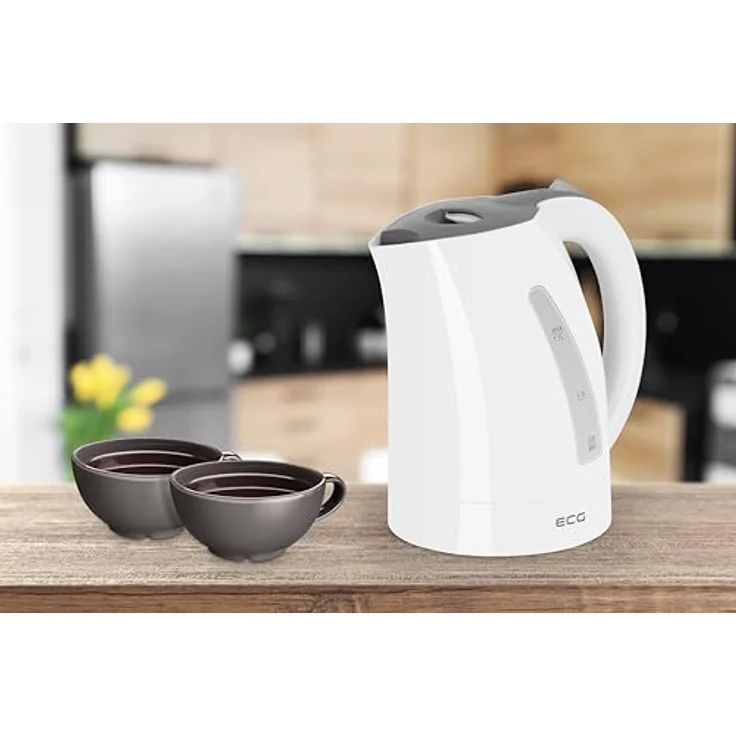 ECG RK 1712 Surfer, Wasserkocher 1,7 L, 2200 W, BPA-freies Kunststoffdesign, drehbarer Sockel, mit Trockengehschutz und Kalkfilter – Bild 10