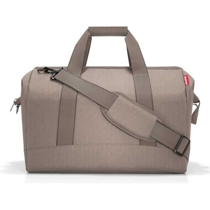 reisenthel allrounder L, Handtasche im Herringbone-Muster, 30 Liter, wasserabweisend, mokka Braun