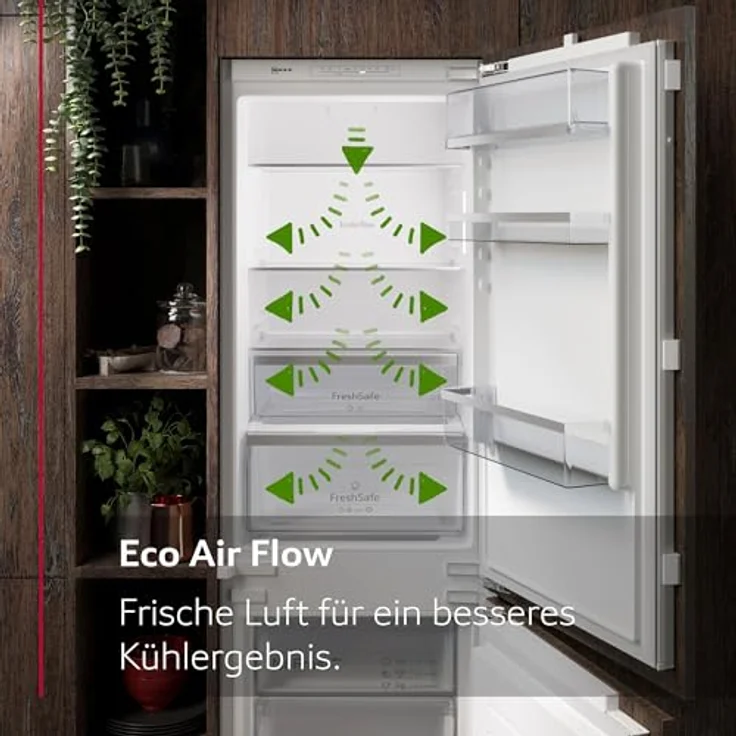 Neff KU2222FD0 Unterbau-Kühlschrank, 110 l, Super Cooling, Home Connect, Made in Germany, EEK: D, weiß – Bild 5