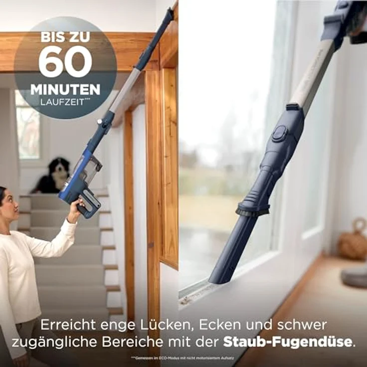Shark Akku-Hand- und Stielstaubsauger PowerDetect Speed IA1241EU, 350 W, beutellos, 4 PowerDetect-Technologien, Reveal-Technologie, Flexology – Bild 11