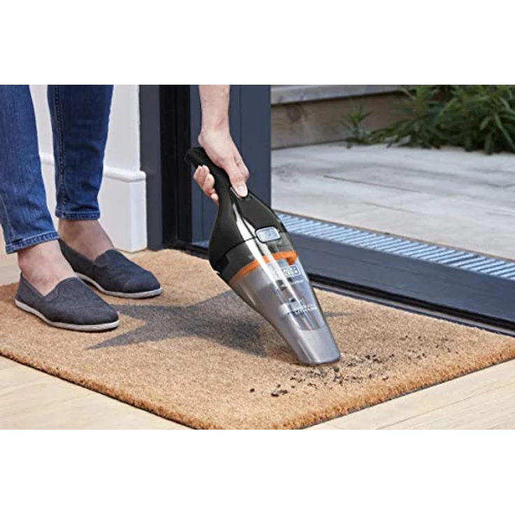 Black + Decker NCV115JL-QW, NVC115JL-QW Handstaubsauger, kabellos, 8 Airwatts-3,6 V-1,5 Ah, Kapazität des Schüssels: 325 ML-Ladegerät per Klinkenstecker, Schwarz – Bild 3