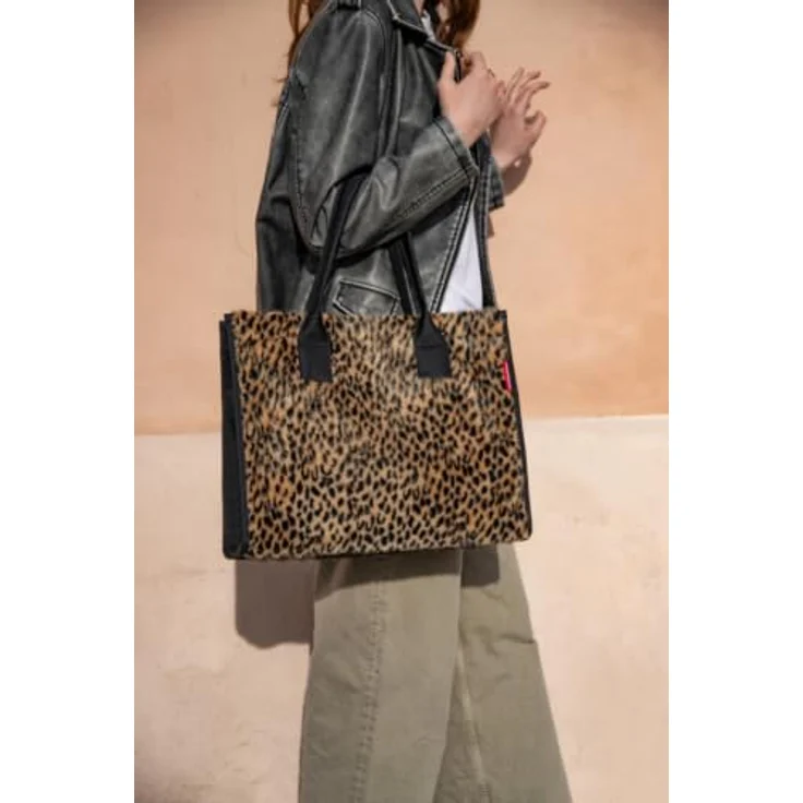 REISENTHEL® Shopper Daily Shopper, Polyester, 22l Volumen, leo fake fur, Magnetverschluss, 42cm x 17cm x 35cm – Bild 7