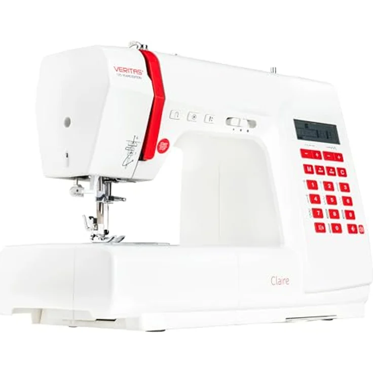 Veritas Freiarmnähmaschine Claire Hand-Nähmaschine, weiß – Bild 1