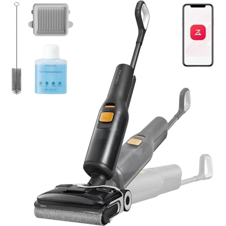 Roborock F25 XT, Kabelloser Nass-Trockensauger mit 20.000 Pa Saugleistung, Wischfunktion, 90°C Selbstreinigung, Heißluft-Trocknung, 180° Lie Flat, WLAN – Bild 1