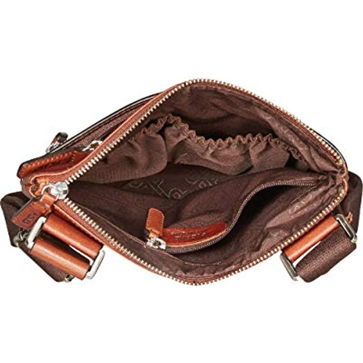 Picard Beuteltasche Buddy, hochwertige Crossbody Bag aus Wasserbüffelleder, hellbraun, 24 x 3 x 25 cm – Bild 2