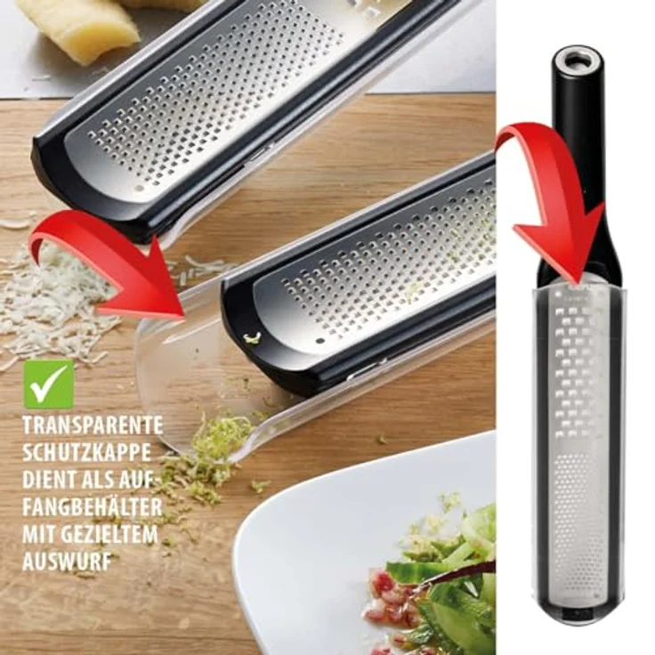 Gefu Fein- und Grobreibe schwarz, RAFINO, spülmaschinengeeignet – Bild 8