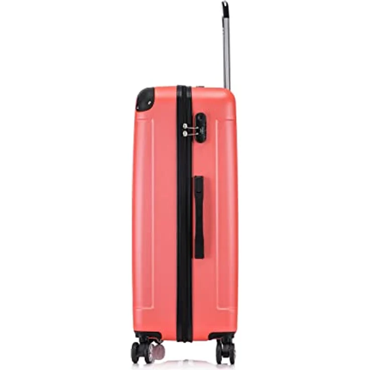 Flexot Flex-2045 Koffer XL, Zwillingsrollen Hartschale Neon-Orange – Bild 4