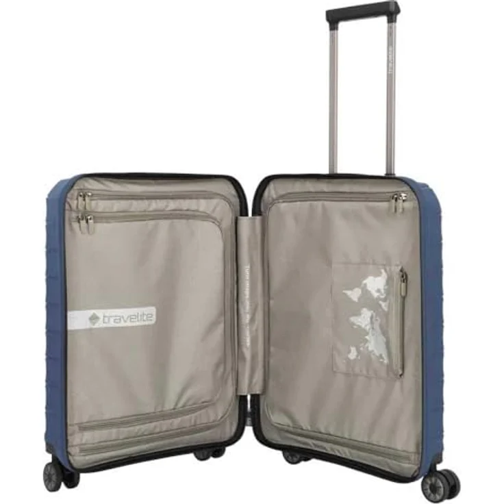Travelite Mooby Kabinentrolley 55 cm, 4 Rollen mit Laptopfach, marineblau – Bild 6