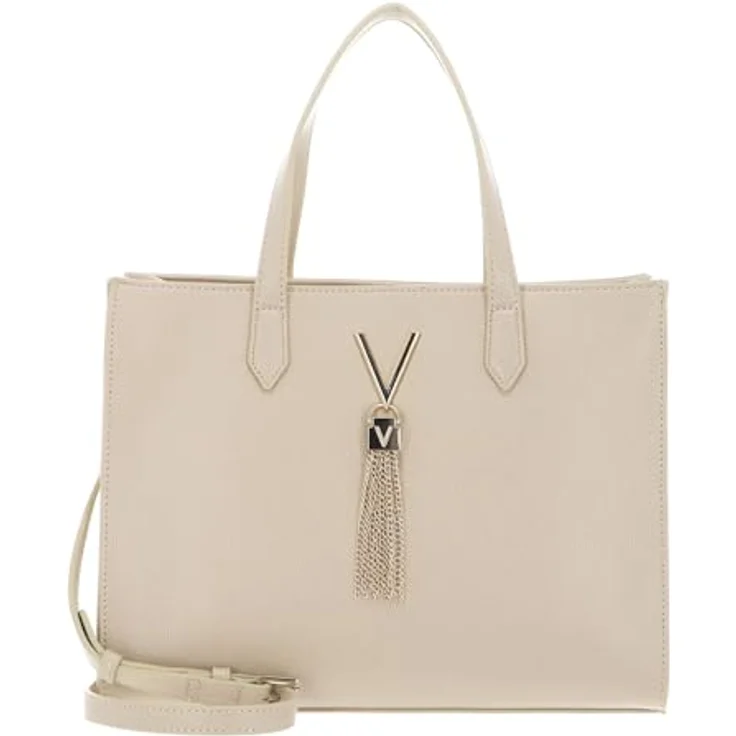 VALENTINO BAGS Shopper SHOPPING DIVINA, Henkeltasche aus hochwertigem Lederimitat, 20x16x8 cm, schwarz, mit abnehmbaren Schulterriemen und Reißverschlussfach – Bild 1