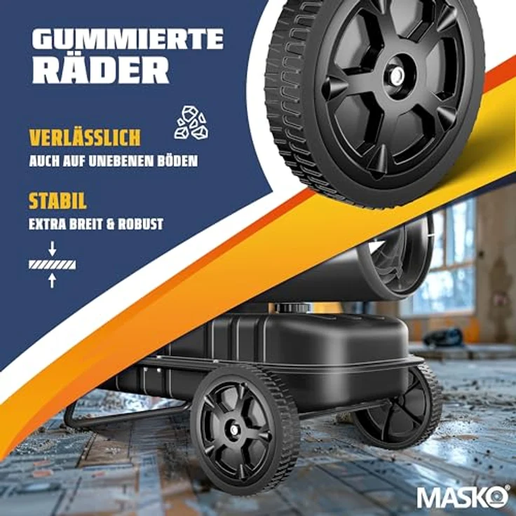 MASKO® Heizkanone 30kW Diesel, Baustellenheizer mit Thermostat, 750m³/h, 34L Tank, anthrazit – Bild 5
