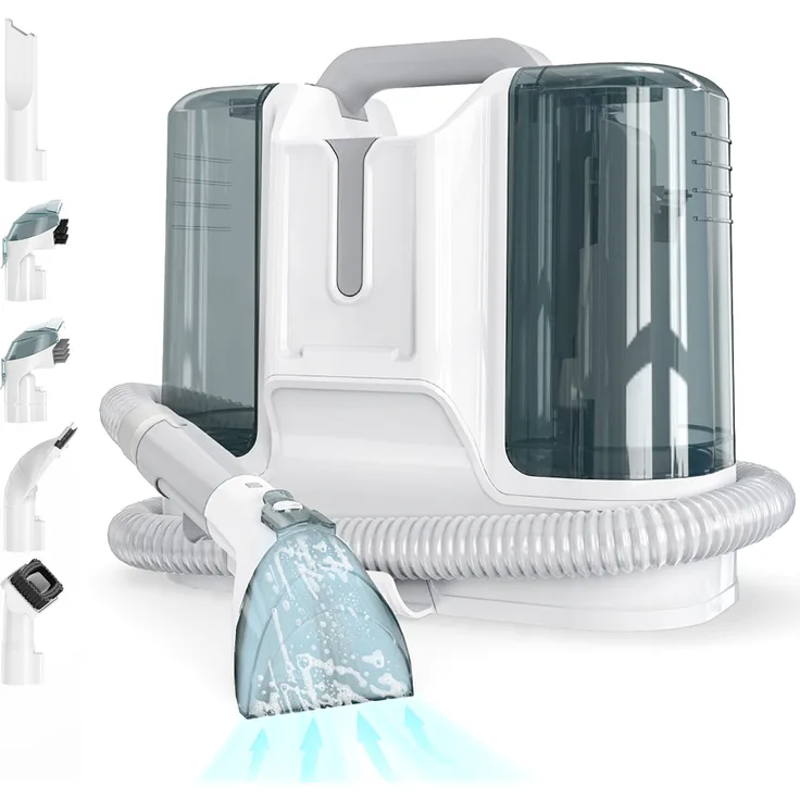 Sross Teppichreinigungsgerät Polsterreiniger Gerät, 450W,11000Pa,1.8L, Geeignet für Sofas,Teppiche