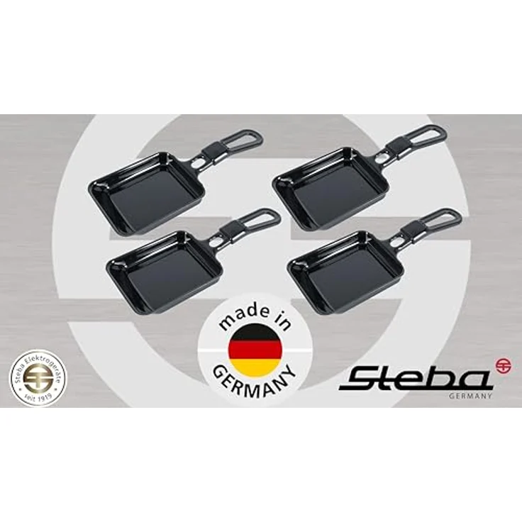 Steba 380005 Universal Raclette-Pfännchen 4er Set – Bild 6