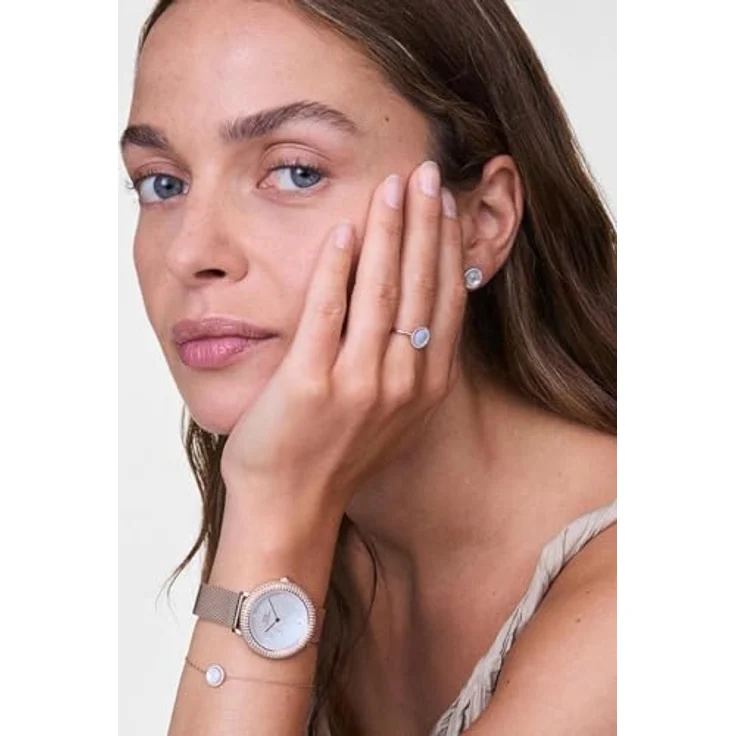 Daniel Wellington Crystalline Uhr Damen, 32mm, Japanisches Quarzwerk, doppelt beschichteter Edelstahl, Roségold – Bild 2