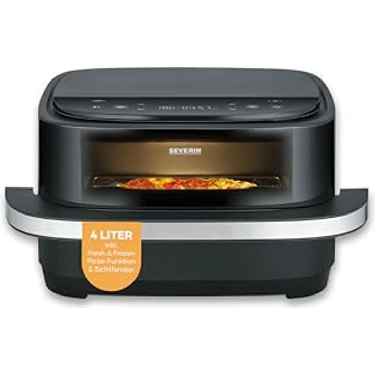 Severin Heißluft-Fritteuse, 4 l Fassungsvermögen, 2100.00 W, bis 230° C, spezielle Pizzaprogramme – Bild 2