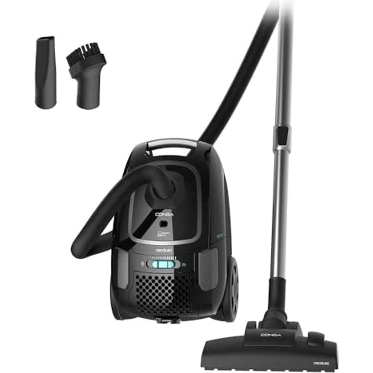 Cecotec Conga Powerbag 4000 XL Bodenstaubsauger, 890 W, Hochleistungsfilterung, Teleskop-Metallrohr, 4-Liter-Beutel, inkl. Zubehör, 7 m Aktionsradius – Bild 2