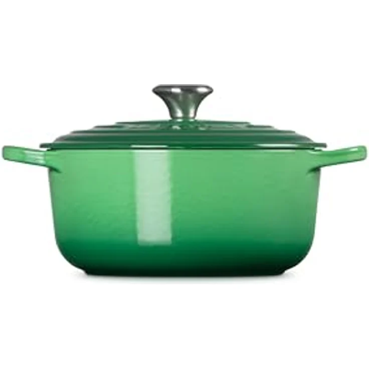 Le Creuset Signature Bräter, rund, 20 cm, bamboo green – Bild 3