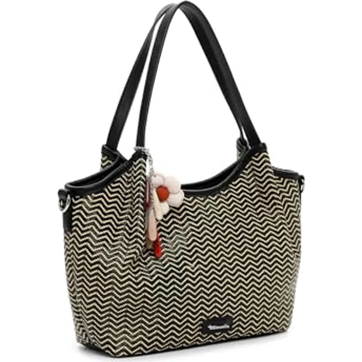 Tamaris TAS Konstantina Shopper Tasche, 36 cm, schwarz, aus 100% Polypropylen – Bild 2