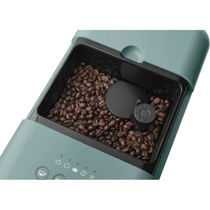Smeg BCC02EGMEU Kaffeevollautomat mit Dampffunktion im 50er Jahre Retro Design, Emerald Green – Bild 2