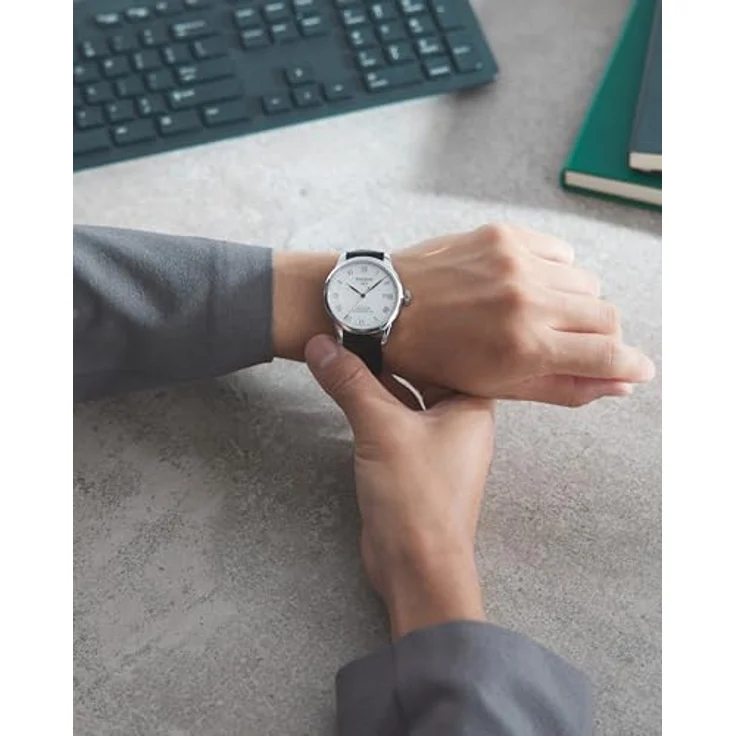 Tissot Le Locle Powermatic 80 T006.407.16.033.00, Luxusuhr mit automatischem Uhrwerk, Edelstahlgehäuse, braunes Lederarmband – Bild 6