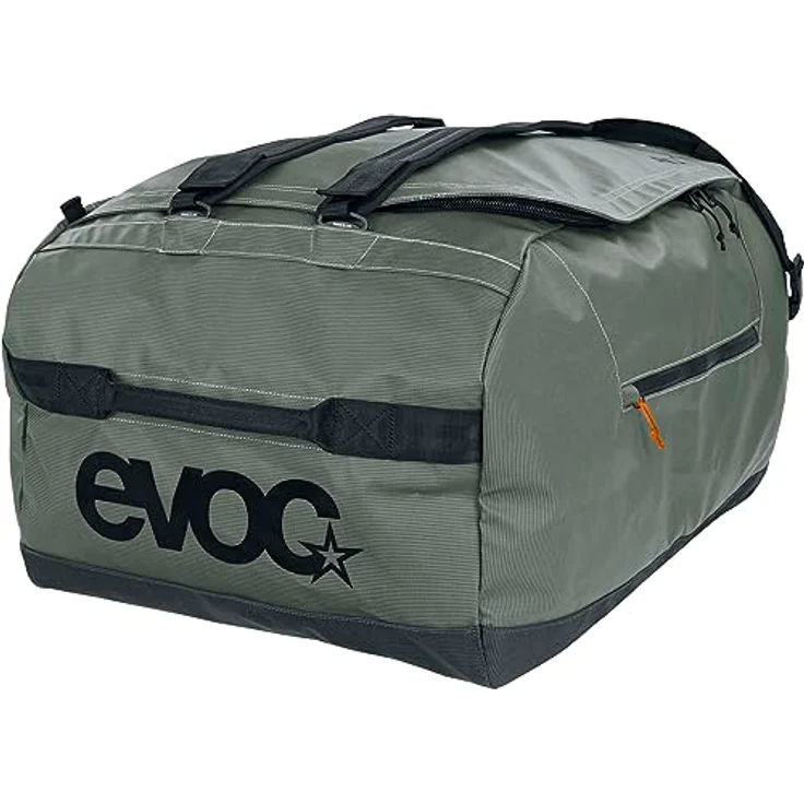 Evoc Weekender Reisetasche, 70 cm, 100% Polyester, grün (darkolive-black) – Bild 4