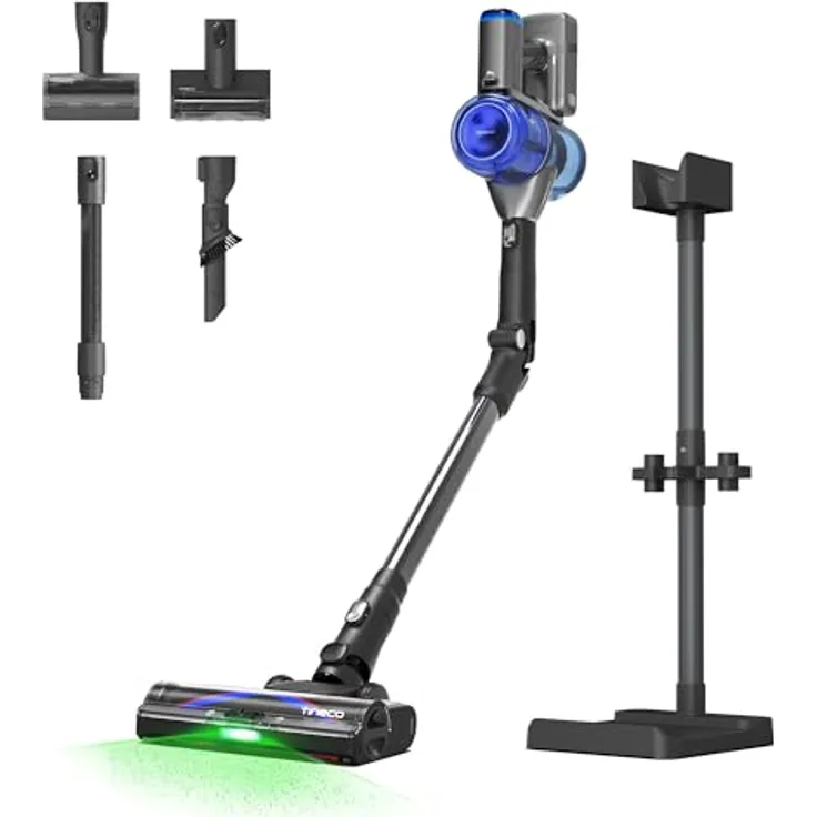 Tineco Pure ONE S70, Akku Staubsauger mit 200 AW, 3DSense Pro Reinigungssystem, bis zu 95 Min Laufzeit, 6-stufiges Filtersystem, ZeroTangle-Bürste, faltbares Rohr
