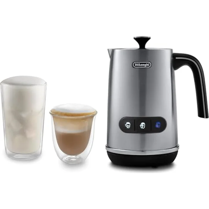 De'Longhi EMF3.M LatteMix, elektrischer Milchaufschäumer aus Metall, kompakt 11,5 cm hoch – Bild 1