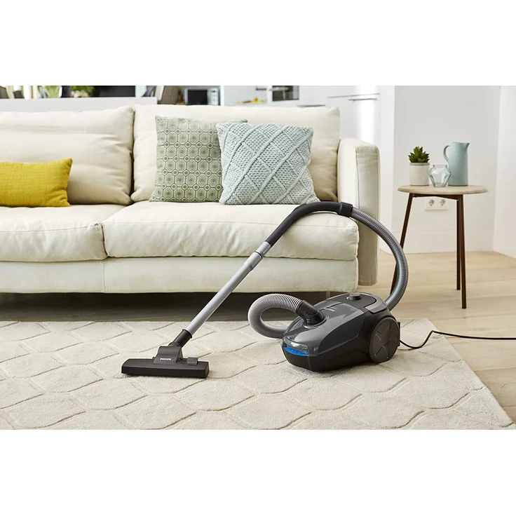 Philips FC8244-09 Bodenstaubsauger mit Beutel, 900 Watt, 9 m Aktionsradius, schwarz-grau – Bild 8