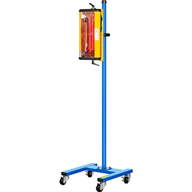 MSW IR-DRYER1000, Infrarot Lacktrockner Strahler, 1100 W für Kfz-Werkstätten, rot – Bild 4