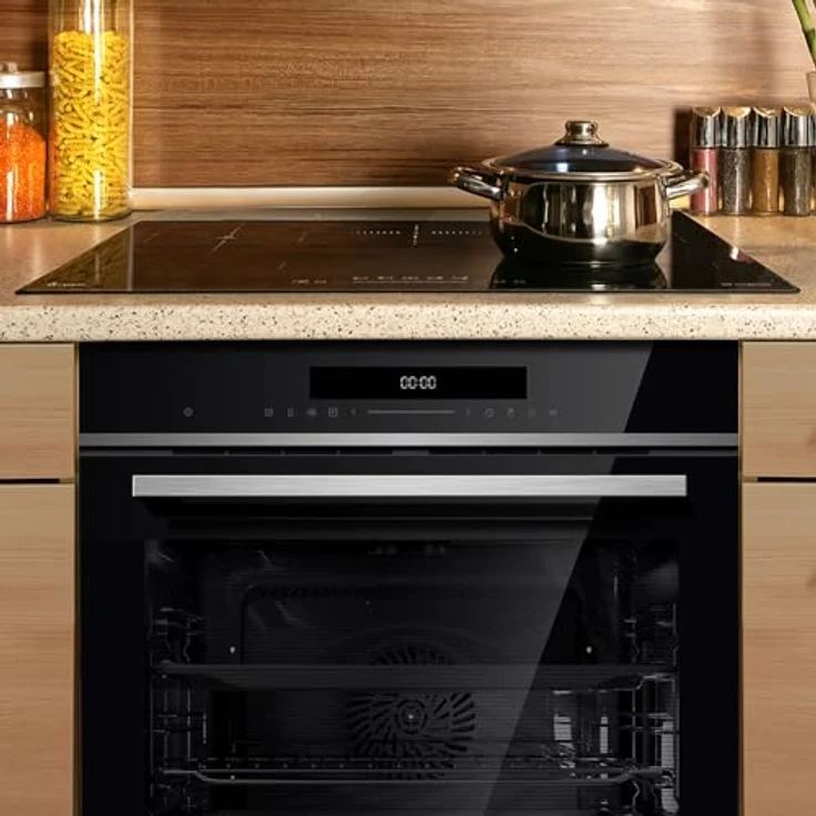 KKT KOLBE SET8019IH77FZ, Backofen und Induktionskochfeld Set mit SensorTouch und Pyrolysereinigung, 77 cm, autark – Bild 2