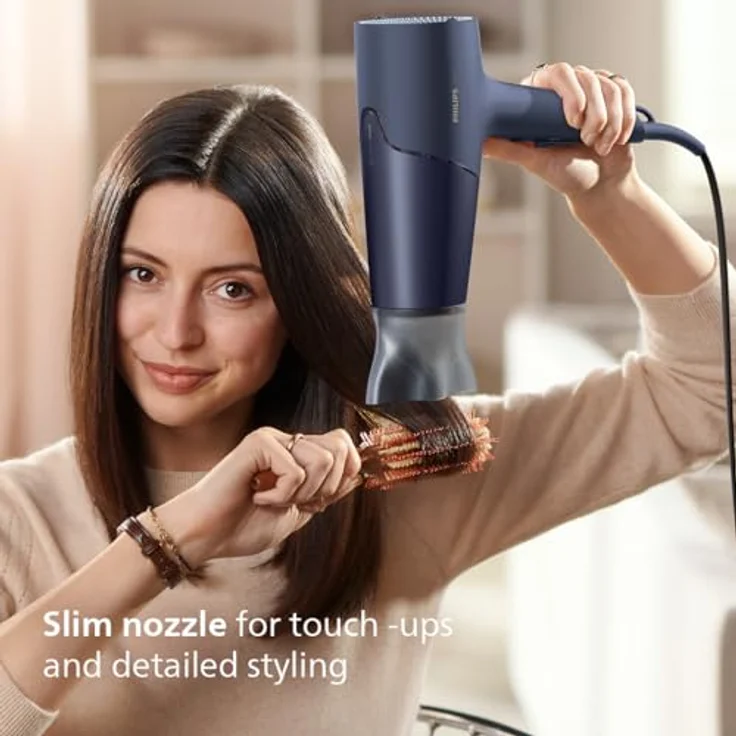 Philips BHD510-00 Serie 5000 Haartrockner, 2300W, ThermoShield, Gleichstrommotor, 6 Geschwindigkeiten, Ionenfunktion, Kaltluft, blau – Bild 6
