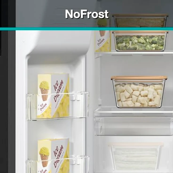 Gorenje NRR9185ESBXL, Side-by-Side Kühlschrank mit NoFrostPlus, LED Innenbeleuchtung und ConvertActive-Funktion, Edelstahl-Finish – Bild 6