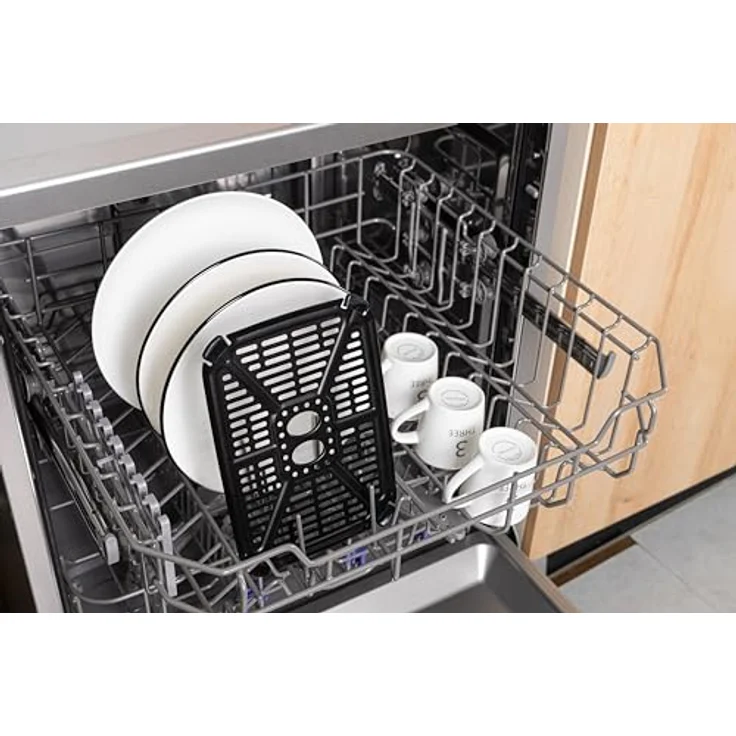 Linsar Dual Zone Heißluftfritteuse mit Doppelkammer, 8L Air Fryer 2 Körben mit Sichtfenster, Touchscreen,9 Presets,Dual Cook, Synchronisieren Fertig Technik, 2570-3040 Watt (Grau) – Bild 5