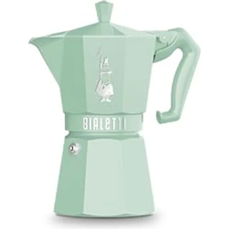 Bialetti Moka Exclusive, Espressokocher aus Aluminium, grün