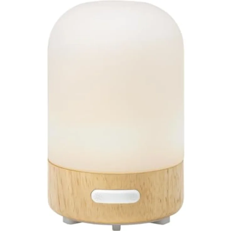 Baldini Duftlampe Taowell Natura Mini, Ultraschallvernebler mit Echtholzelement und farbwechselndem Licht, inkl. Naturduft Feelfreude