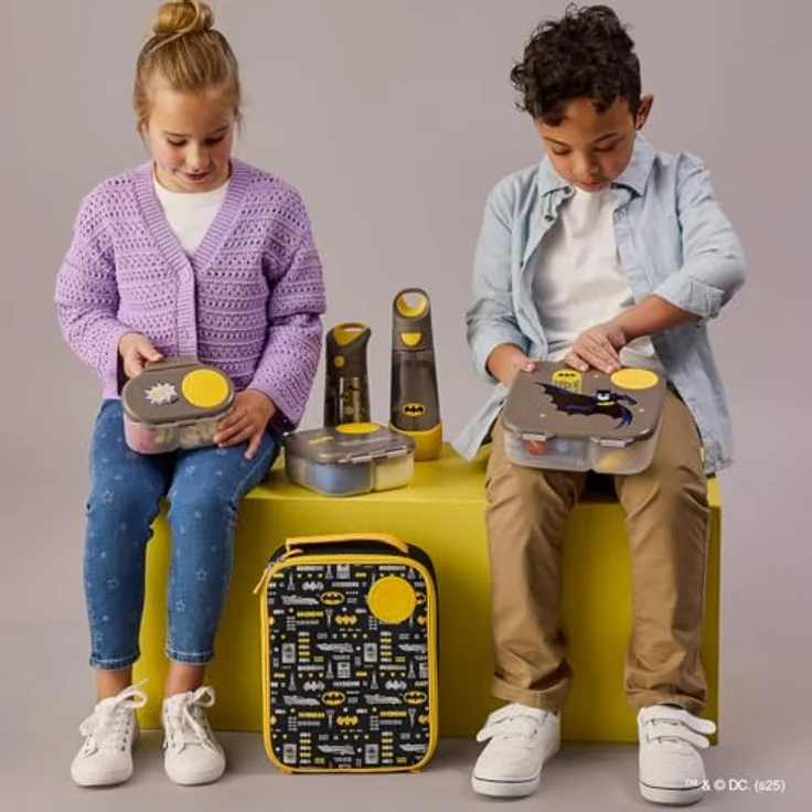 B.Box Batman Lunch Box, Pausenbox für Kinder, sturzfest, BPA-frei, mittel – Bild 10