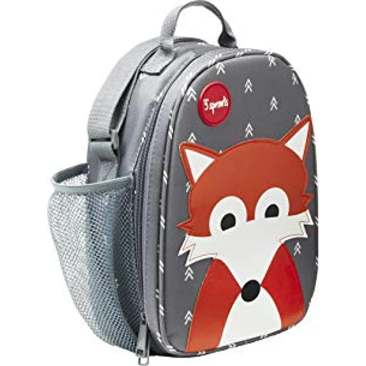 3 Sprouts Lunch Tasche, Lunchbox, Blau, Grau, Grün, Rosa – Bild 3