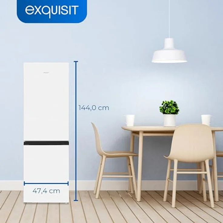 Exquisit Kühl-Gefrierkombination KGC231-60-E-050C weiss | 157 l Nutzinhalt | Schnellkühlen | Alarm | 4* Gefrieren – Bild 4