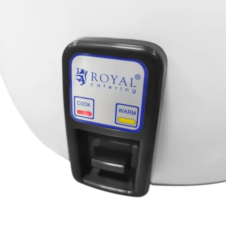 Royal Catering Reiskocher RCRK-38L, elektrischer Reiskocher mit 27 L für bis zu 70 Portionen, 3600 W, Weiß, mit Warmhaltefunktion – Bild 7