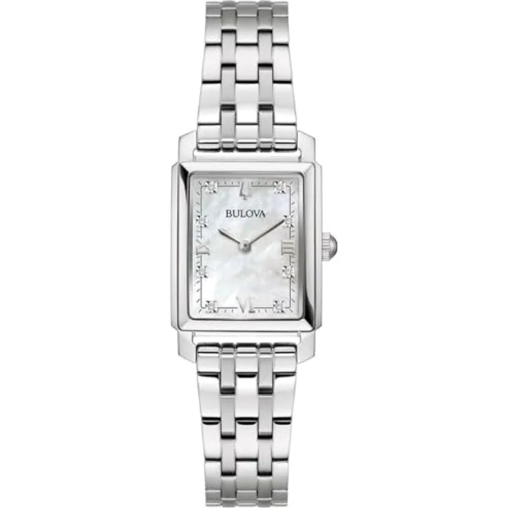Bulova Damenuhr Sutton mit kleinen Diamanten 96P244 – Bild 2
